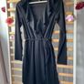 dress black H&M dress size 38(12) long sleeve wrap effect Image 6