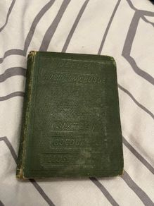 antique Robinson Crusoe by Defoe Illustrated book