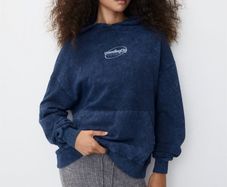 Pull & Bear print hoodie new
