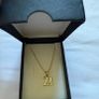 9k/375 Hallmarked gold chain & DIAMOND pendant 21 yr. Image 6