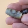 Vintage Himalayan Tibetan Unique Eyes Pattern Agate Dzi Beads  Lot of 3 Image 2