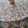 Round " Roses "Tablecloths.140cm. 100% cotton.Shabby chic vintage style.3 patterns to choose from. Image 6