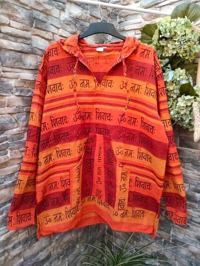 Hippie style Indian cotton hoodie  Size XL  Cotton