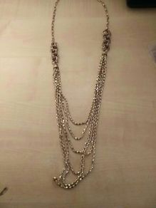 New Look Long Gold Layered Necklace