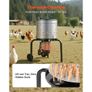 Chicken Plucker Machine, 400mm Drum, 500W & 230RPM Electric Chicken Plucking Machine with 114 Soft Fingers & Transport Wheels, Stainless Steel Feather Remover for Processing 1-2 Chicks Once Image 7