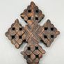 Ethiopian-Style Hand Cross Wooden Carved Orthodox Coptic Christian Blessing Image 4