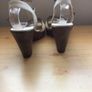 Heavenly Feet White Strappy High Heel sandals  Size 6 Image 4