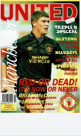 Man Utd 'UNITED' official magazines 1995