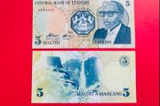 Lesotho  5 Maloti  1989   ( uncirculated ) Pick  10a