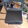 4x Folding Bar Stools Black Industrial Kitchen Dining High Stools Image 3