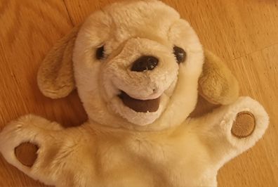 Dog  hand puppet