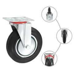 8 pcs Swivel Casters 200 mm