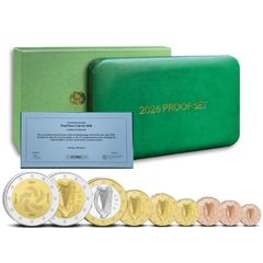 No. 4 - Ireland Euro Proof Coin Set 2026 - Coin Set (2e, 1e, 50c, 20c, 10c, 5c, 2c, 1c + 2ECC)