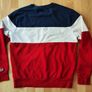 Mens jumper pullover sweater Levis Levi's red blue white Image 4
