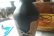 Black Ceramic Vase