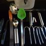 Turkey Fork Lift Prongs, Newbridge Vintage Knife, Spoons, garlic Press 10 Items Image 2