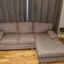 L Shaped Fabric Couch Image 2