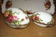 Royal Albert "Old Country Roses" Egg  Trinket Boxes
