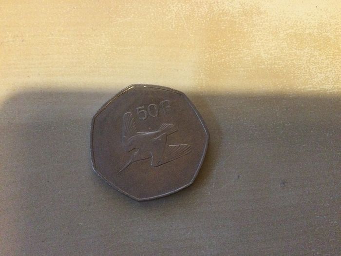 Irish 50p coin 1998