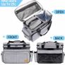 Dog Travel Bag, Airline Approved Pet Tote Organizer with Multi-Function Pockets, Accessories Set Includes Shoulder Strap, 2 Food Storage Containers, 2 Foldable Bowls Image 6