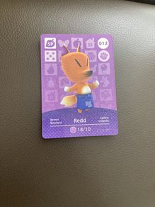 Animal crossing amiibo card Redd 012 Series 1