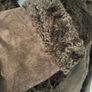 Shearling coat jacket fur suede leather women Gerry Webber size 10-12 brown Image 5