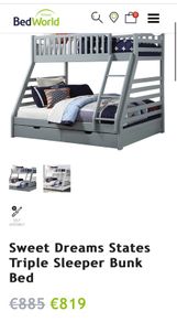 triple bunk bed