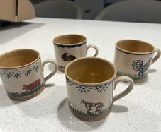 Nicolas Moss pottery tea mugs