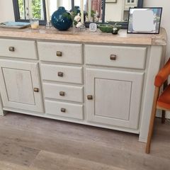 EZ Living "Camden" Rustic Oak Wide Sideboard / Buffet
