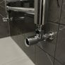 Malmo Chrome Angled Towel Rail Valve 15mm  1 2 Radiator Valve Image 2