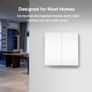 Smart Light Switch, 2-Gang 1-Way Image 2