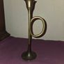 Vintage Brass Horn Candle Holder Image 3