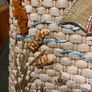 Capelli Straworld Straw Art Bag - Embellished with Shells, Beach Material, Flip Floos etc - see photos Image 6
