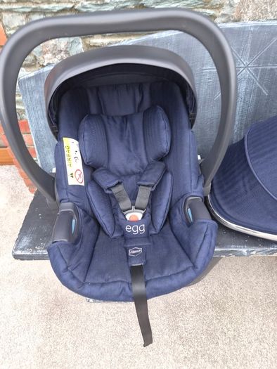 Egg pram 3-piece set in navy