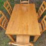 Solid Wood Kitchen Table and six chairs Image 2
