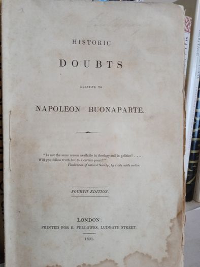 Historic Doubts: Related to Napoleon Buonaparte, 1831 (LP238)