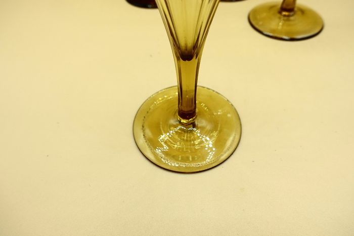 Very rare Regency period Champagne Flutes Glasses (Crystal)