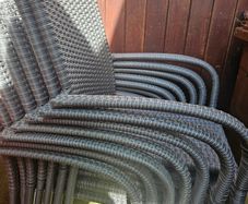 Stacking Rattan Garden Chairs