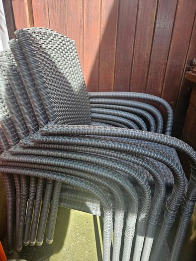 Stacking Rattan Garden Chairs
