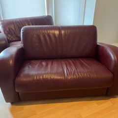 leather two seater sofa