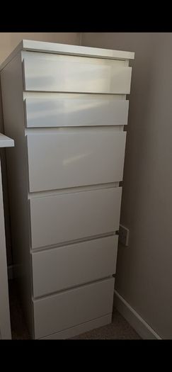 tall chest of drawers white