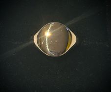 9k Rose Gold Signet Ring