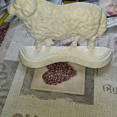 Beautiful Old Cast Iron Sheep Door Stopper Postage Available