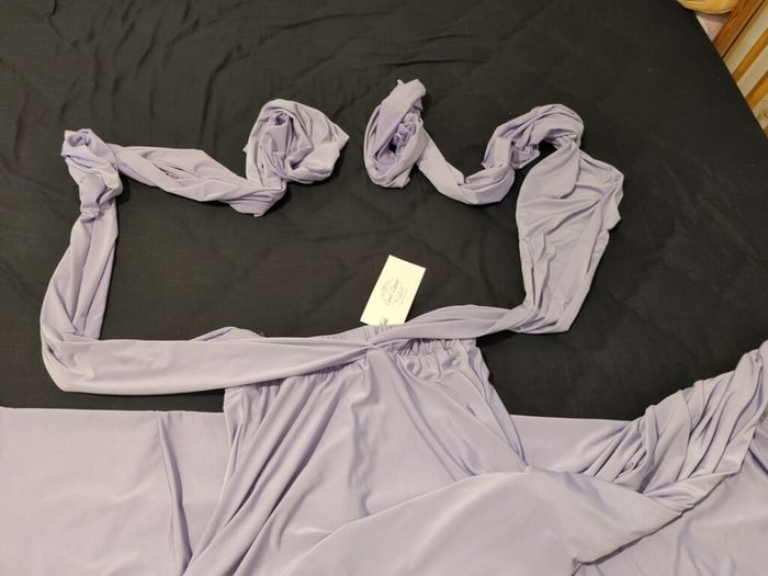 2 Cari's Closet debs/bridesmaids multi tie dresses. Free size. One pink one lilac.