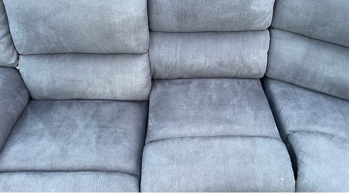 grey  recliner corner sofa