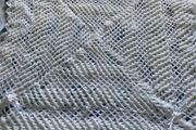 White crochet blanket
