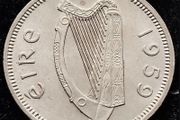 [#380] - Ireland 1959 | Irish Shilling | 1s | Bull | KM.14a | UNC