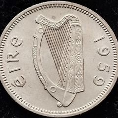 [#380] - Ireland 1959 | Irish Shilling | 1s | Bull | KM.14a | UNC