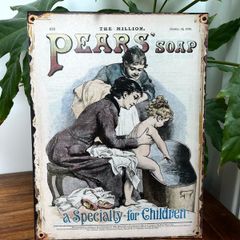 Retro Pears' Soap tin sign wall decor
