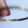 Vintage Sterling Silver 925 Gold Plated Snake Ring, adjustable size - 1,2g Image 10